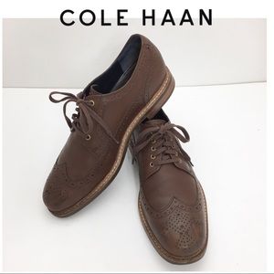 Cole Haan Brown Leather Oxford Shoes Brown